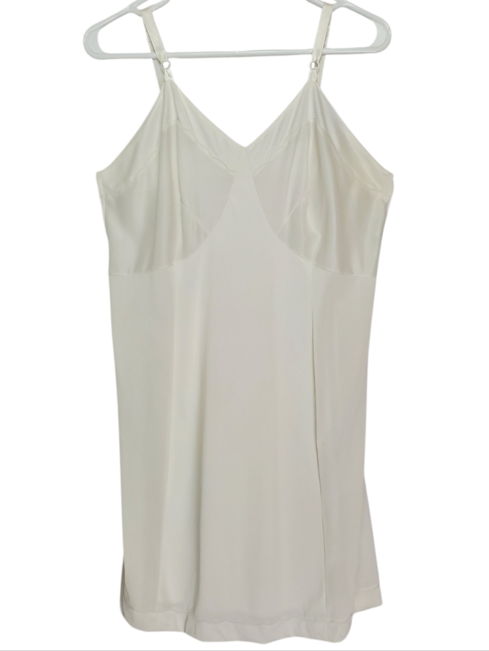 2656 * VtgSears The Doesn’t Slip Nylon Slip Dress Off White Size 40 Coquette